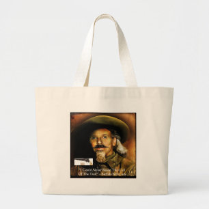 Buffalo Bill Cody sein Gun & Quote Geschenke & Kar Jumbo Stoffbeutel