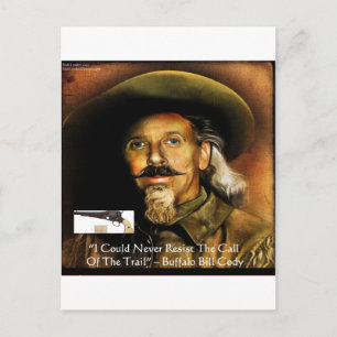 Buffalo Bill Cody sein Gun & Quote Geschenke & Kar Postkarte