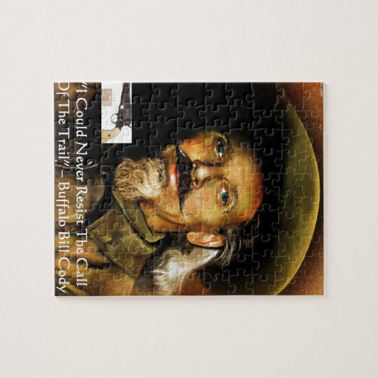Buffalo Bill Cody sein Gun & Quote Geschenke & Kar Puzzle (Horizontal)