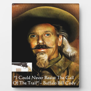 Buffalo Bill Cody Seine Waffe & Zitat Geschenke & Fotoplatte
