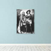 Buffalo Bill Cody & Sitting Bull - Circa 1885 Leinwanddruck (Insitu (Holzboden))
