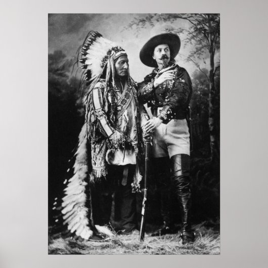 Buffalo Bill Cody & Sitting Bull - Circa 1885 Poster (Vorne)