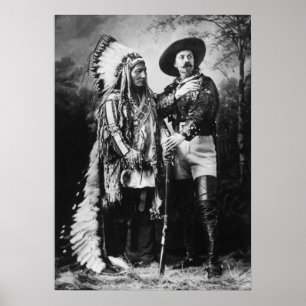 Buffalo Bill Cody u. Sitting Bull - circa 1885 Poster