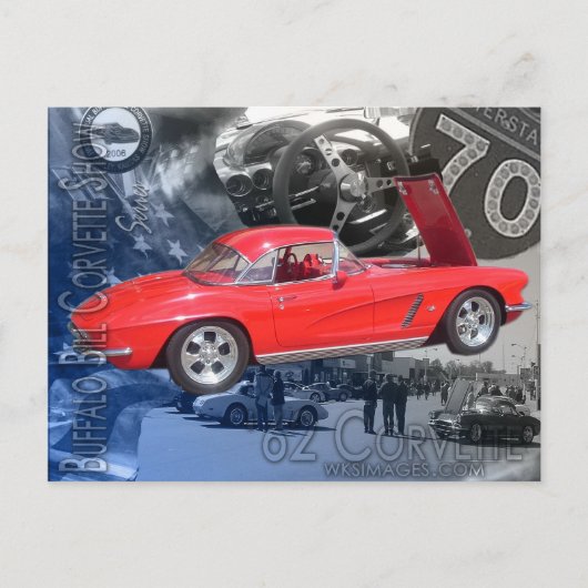 Buffalo Bill Corvette Show Poster Postkarte (Vorderseite)