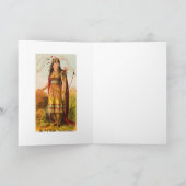 Buffalo Bill Handsomest Indian Maiden 1880er Karte (Innenseite)