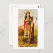 Buffalo Bill Handsomest Indian Maiden 1880er Postkarte (Vorne/Hinten)