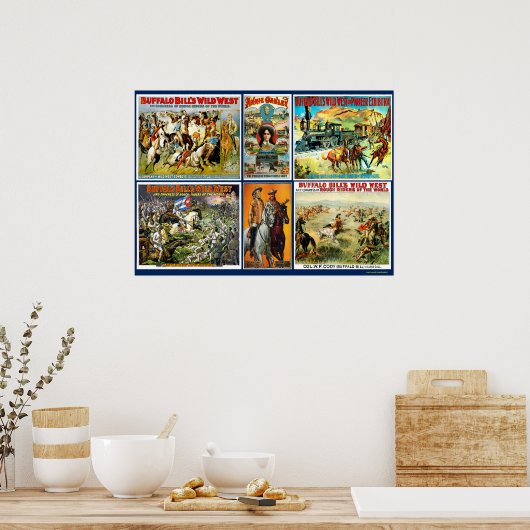 BUFFALO BILL MONTAGE POSTER (Küche)