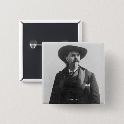 Buffalo Bill Portrait Button (Vorne & Hinten)