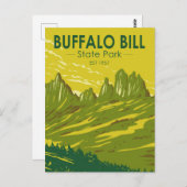 Buffalo Bill Staat Park Wyoming Vintag Postkarte (Vorne/Hinten)