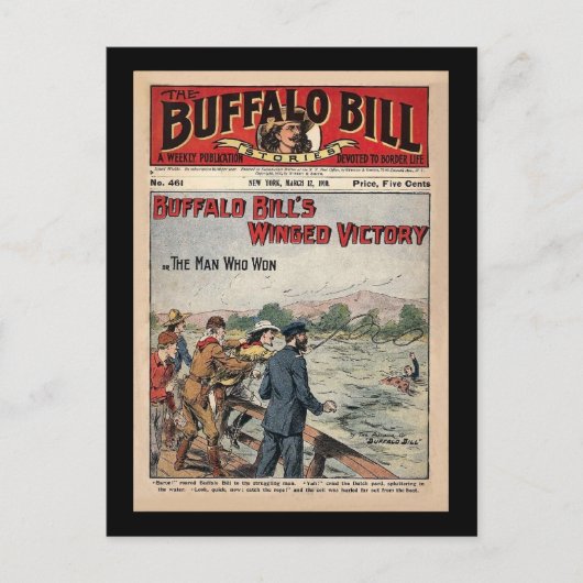 Buffalo Bill Stories - 1910 - Flügelsieg Postkarte (Vorderseite)