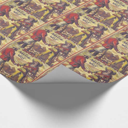 Buffalo Bill und der Wildleder-König! Geschenkpapier (Ecke)