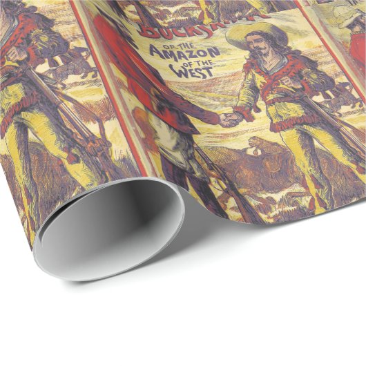 Buffalo Bill und der Wildleder-König! Geschenkpapier (Rolleneckpunkt)