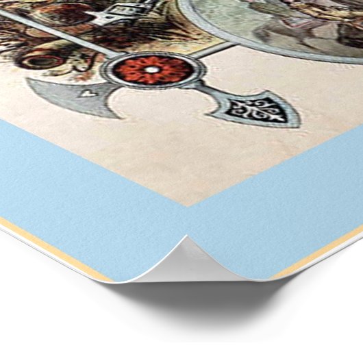 Buffalo Bill ~ Vintages Werbeplakat. Poster (Ecke)