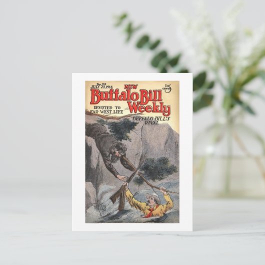 Buffalo Bill Weekly 10 - Vintag Postkarte (Stehend Vorderseite)