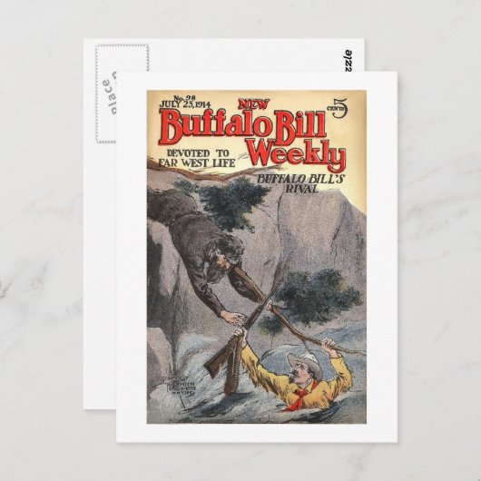 Buffalo Bill Weekly 10 - Vintag Postkarte (Vorne/Hinten)