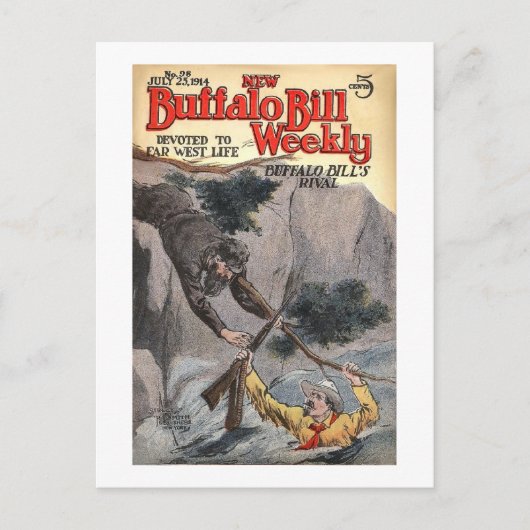 Buffalo Bill Weekly 10 - Vintag Postkarte (Vorderseite)