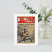 Buffalo Bill Weekly 12 - Vintag Postkarte (Stehend Vorderseite)
