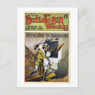 Buffalo Bill Weekly 1917 Gewidmet dem Leben im Fer Postkarte