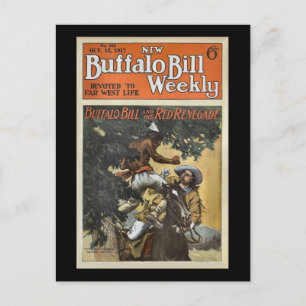 Buffalo Bill Weekly 1917 - The Red Renegade Postkarte