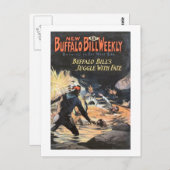 Buffalo Bill Weekly 6 - Vintag Postkarte (Vorne/Hinten)