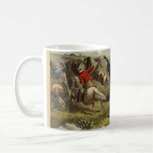 Buffalo Bill Wild West Cowboy Pferd Poster Kaffeetasse