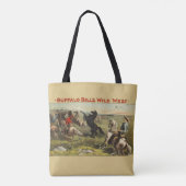 Buffalo Bill Wild West Cowboy Pferd Poster Tasche (Rückseite)