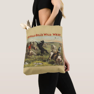 Buffalo Bill Wild West Cowboy Pferd Poster Tasche