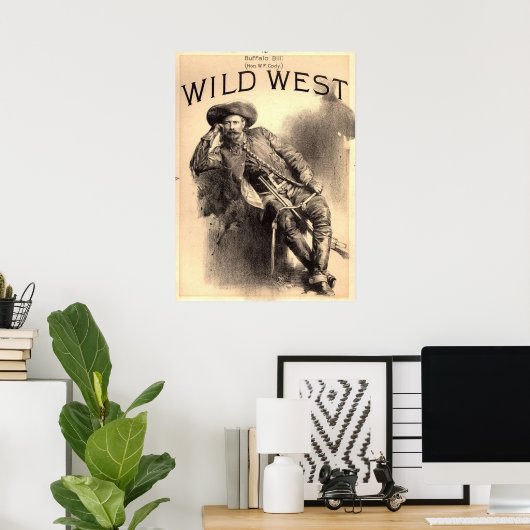 Buffalo Bill Wild West Poster (Heimbüro)