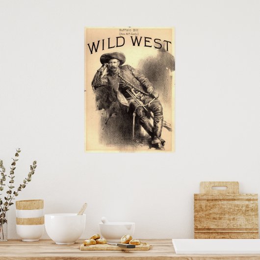 Buffalo Bill Wild West Poster (Küche)