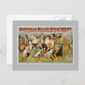 Buffalo Bill Wild West Show, c1899. Postkarte (Vorne/Hinten)