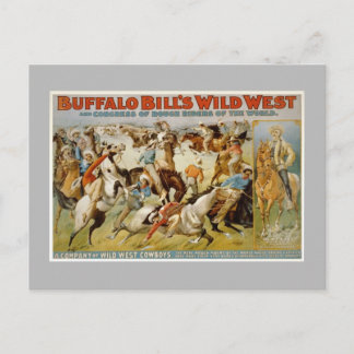 Buffalo Bill Wild West Show, c1899. Postkarte