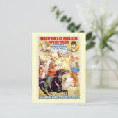 Buffalo Bill Wild West Show Poster Apparel, Gesche Postkarte (Stehend Vorderseite)