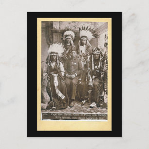 Buffalo Bill's Amerikanische Ureinwohner 1890 Postkarte