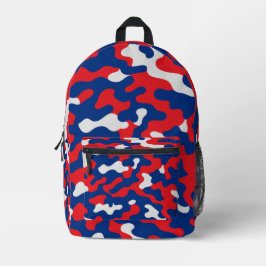 Buffalo Bills Color Camouflage Football Fan Bedruckter Rucksack