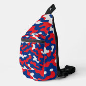 Buffalo Bills Color Camouflage Football Fan Crossbody Bag (Rechte Ecke)
