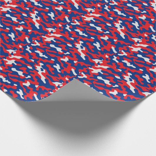 Buffalo Bills Color Camouflage Football Fan Geschenkpapier (Ecke)