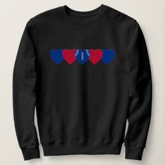 Buffalo Bills Herzenfußball Dunkel Sweatshirt