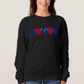 Buffalo Bills Herzenfußball Dunkel Sweatshirt (Vorderseite)