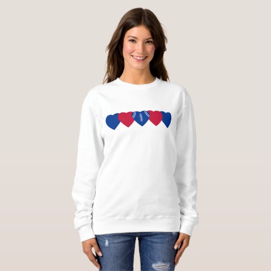 Buffalo Bills Herzfußball Sweatshirt (Vorne ganz)