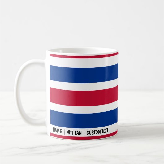 Buffalo Bills Minimalistischer Colour Bars Kaffeec Kaffeetasse (Links)