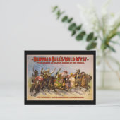 Buffalo Bill's Wild West Cowboys Poster Postkarte (Stehend Vorderseite)