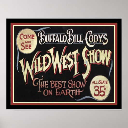 Buffalo Bill's Wild West Poster 16 x 20 (Vorne)
