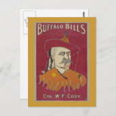 Buffalo Bill's Wild West Poster 1890 Postkarte (Vorne/Hinten)