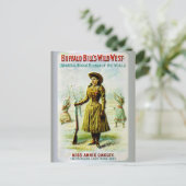 Buffalo Bill's Wild West Poster Annie Oakley Postkarte (Stehend Vorderseite)