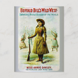 Buffalo Bill's Wild West Poster Annie Oakley Postkarte