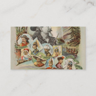 Buffalo Bills Wild West Show 1893 Vintage Ad Visitenkarte