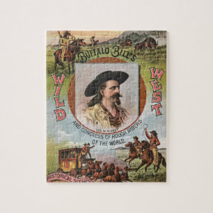 Buffalo Bills Wild West Show 1893 Vintage Anzeige Puzzle