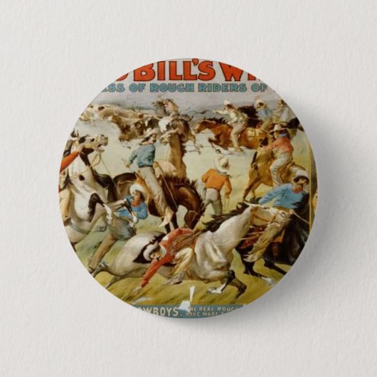 Buffalo Bill's Wild West Show Button (Vorderseite)
