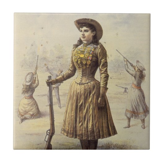 Buffalo Bill's Wild West Show mit Annie Oakley Fliese (Vorderseite)