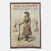 Buffalo Bill's Wild West Show mit Annie Oakley Geschirrtuch (Vertikal)